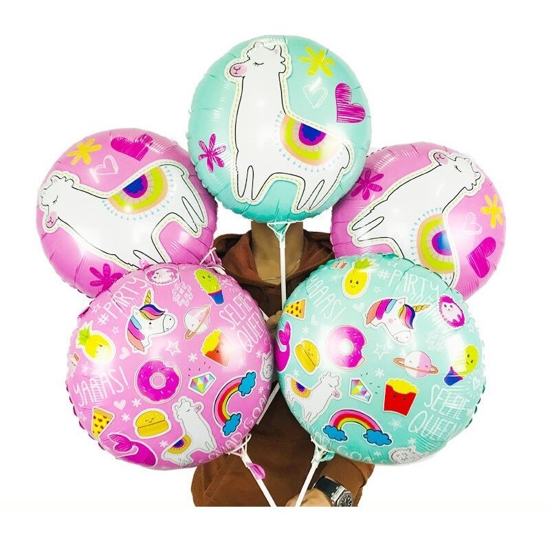 Cartoon Lama Aluminium Folie Ballon Dier Alpaca Lucht Ballon Voor Verjaardag Baby Shower Mexicaanse Fiesta Luau Party Supply