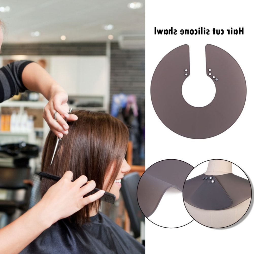 Kapper Siliconen Waterdichte Cape Beschermende Kraag Haarverven Sjaals Pads Hals Mantel Professionele Salon Styling Tool Accessoires