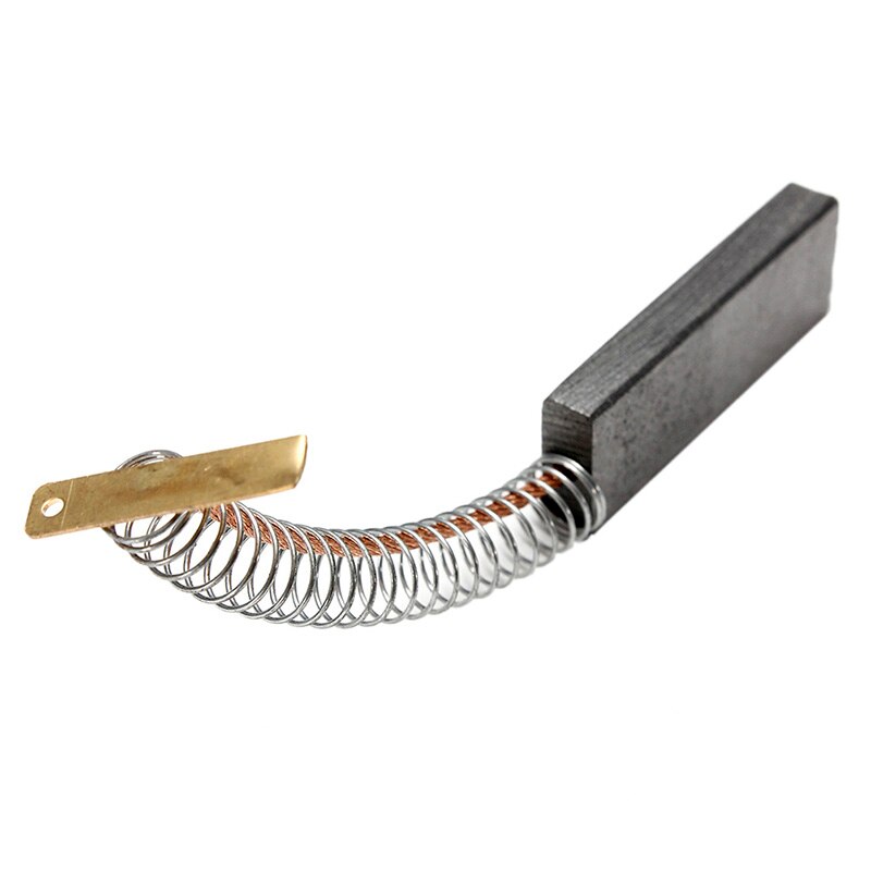 2pcs/pair Motor Carbon Brushes With Length Lead Centrifuge Carbon Brush Washing Machine Spring Carbon Brushes