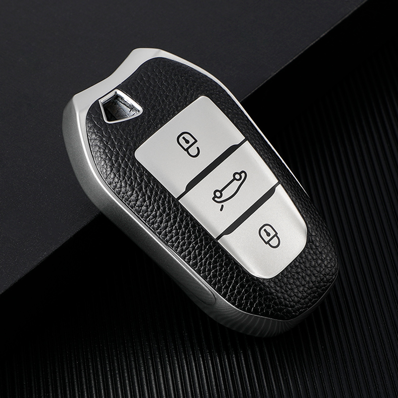 Tpu Autosleutel Case Cover Voor Citroen C1 C2 C3 C4 Grand Picasso C5 Ds 3 5 Peugeot 207 3008 208 308 307 508 5008 407 301 206: WHITE