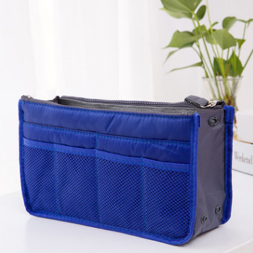 Makeup Bag Case Organizer Insert Bag Women Nylon Travel Handbag Large liner Lady Make up Cosmetic Bag Female Wash Toiletr: 9