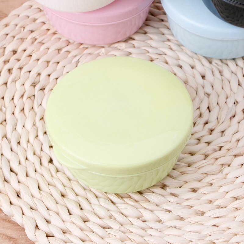 Boîte à savon de voyage ronde | Portable, salle de bain de voyage ronde