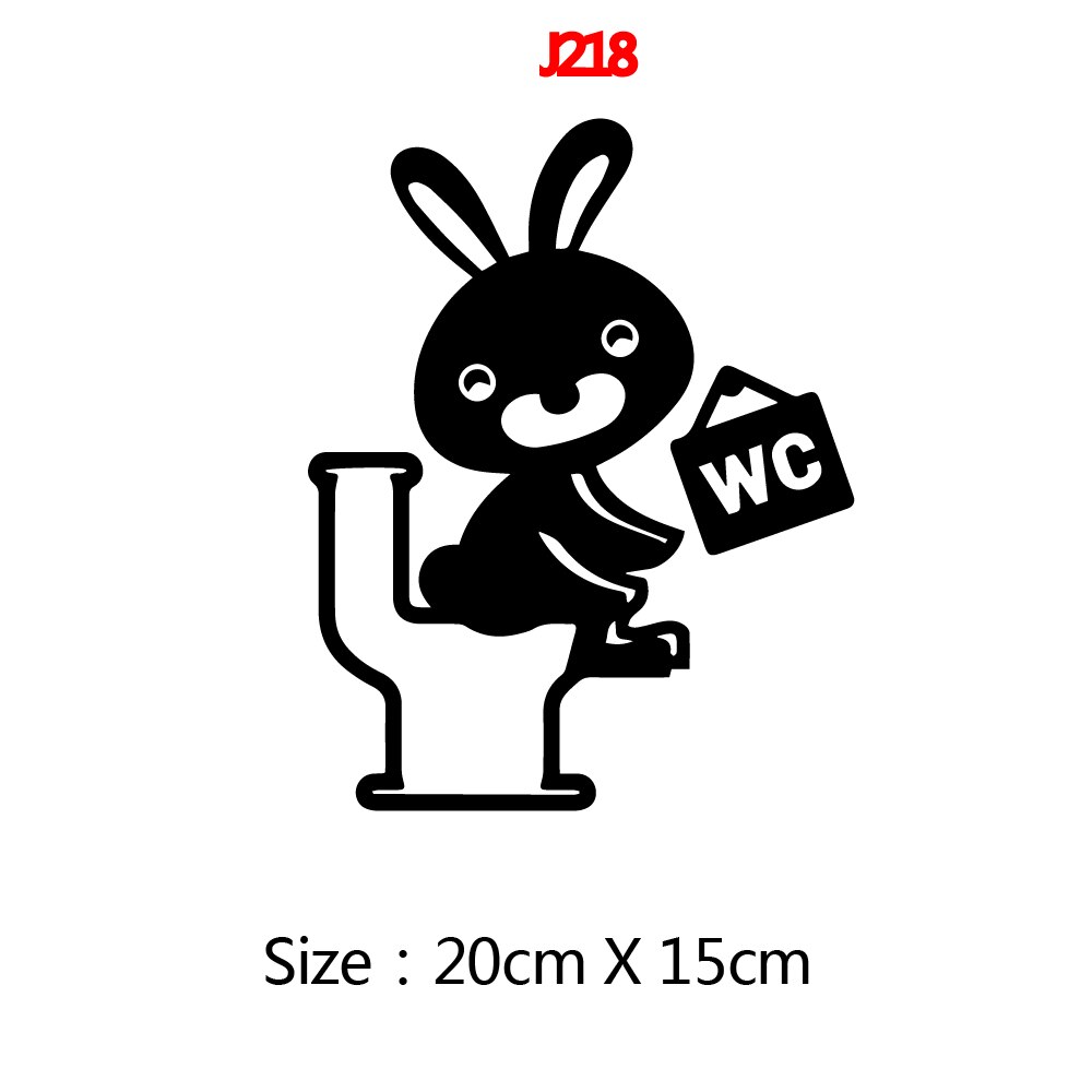 Wallsticker toilet wallstickers moderne wallsticker til toiletværelser gør-det-selv boligindretning vinyl decals wallstickers