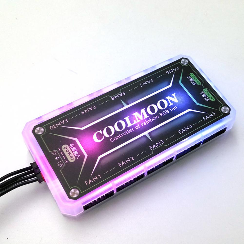 COOLMOON RGB Fernbedienung DC 12V 5A LED Farbe Beleuchtung Regler PC Chassis Intelligente Regler leuchtend Fernbedienung