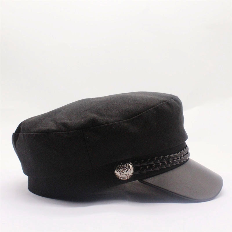 Blank black Newsboy Caps for Women Spring Autumn Winter Hats cotton Cap Winter Ladies Black Hat Beret Cap