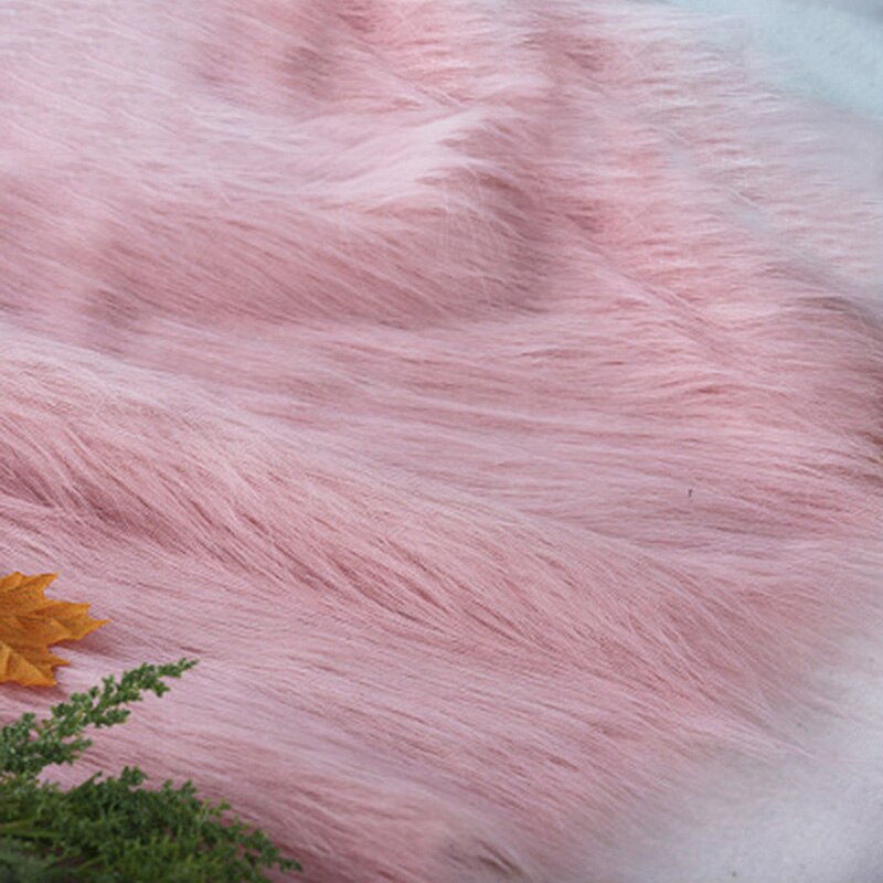 1 Meter Luxury Long Haired Faux Fur Fabric Pile Plush Fluffy Fabric For Display Photography Background Props Home Decor: 1