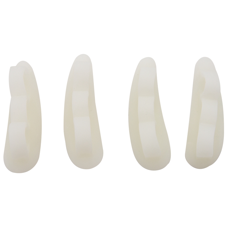 Hammer Toe Straightener And Corrector 4 Pack Soft Gel Crests Splints Reduce Foot Pain, Prevent Overlap Flexible Foot Care Tr: Default Title