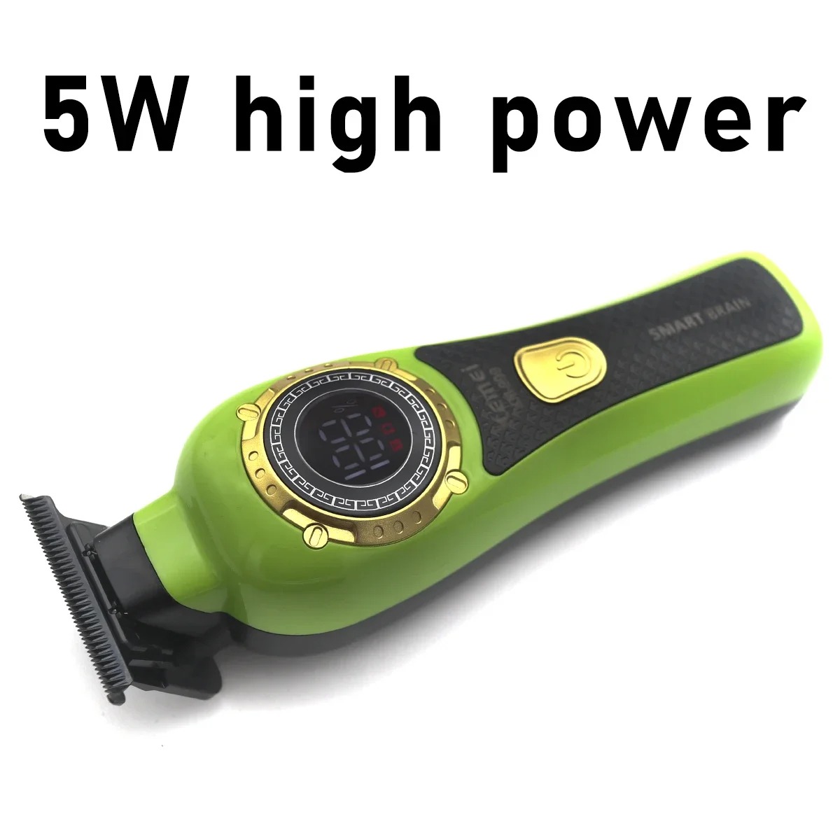 Cortadora de pelo inalámbrica Kemei KM-999 para hombres, cortadora de pelo DLC T-Blade Zero Gapped, Máquina para cortar cabello con acabado eléctrico