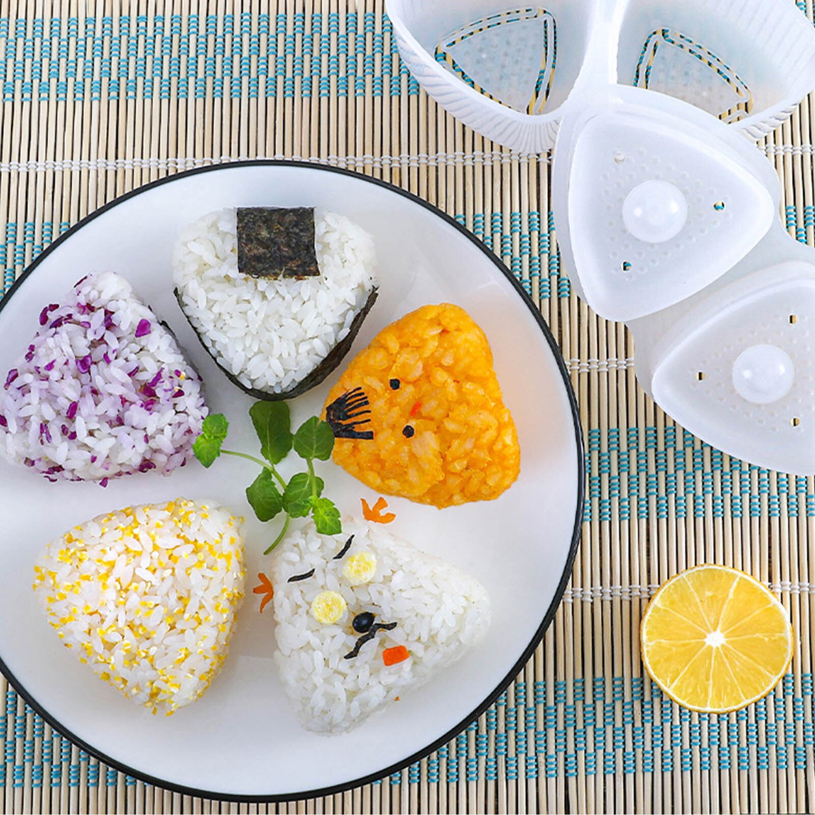 Machine japonaise de fabrication de boules de riz, moule triangulaire pour Sushi, boîte à Bento pour enfants, outil de cuisson de cuisine