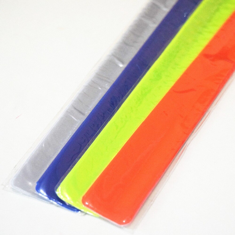 2 Pcs/lot 40CM Reflective Wristband slap band bracelets slap wrap for students bicycle riding safety visibility,