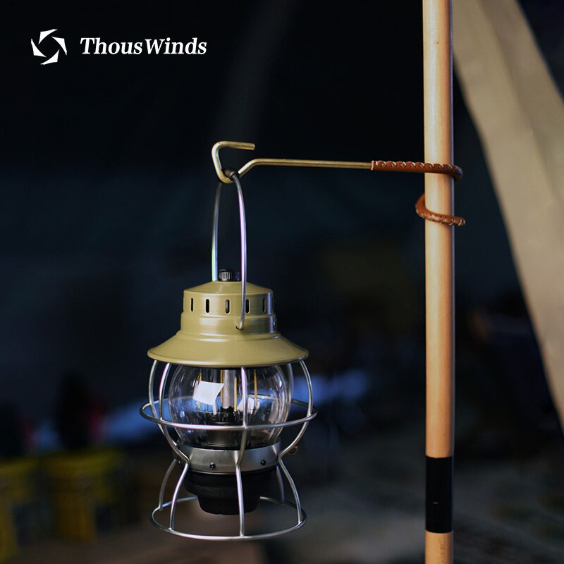 Thous Winden Outdoor Haak Messing Gewei Tent Luifel Pole Kamp Kolom Haak Verlichting Lampen Lantaarn Haak Lamp Stand