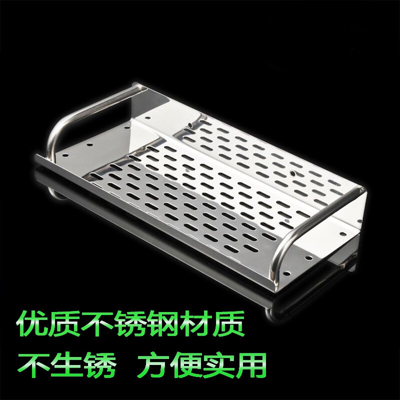 Stainless Steel Kitchen/Bathroom Shelf Wall-mounted Storage Rack Single Layer 30/40/50cm Bathroom Accessories