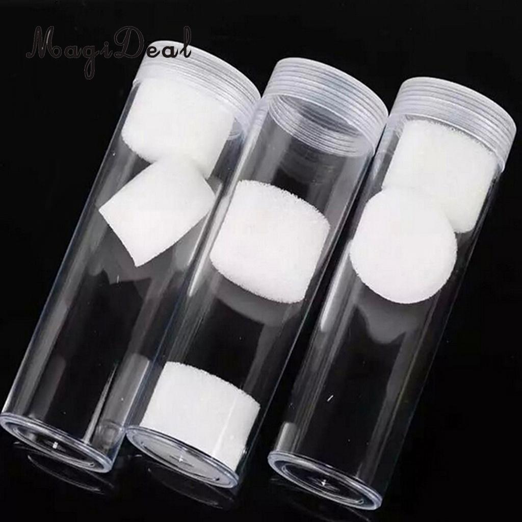 10 Pcs 25mm Protective Tube Holder Clear Round Cases Coin Storage Boxes