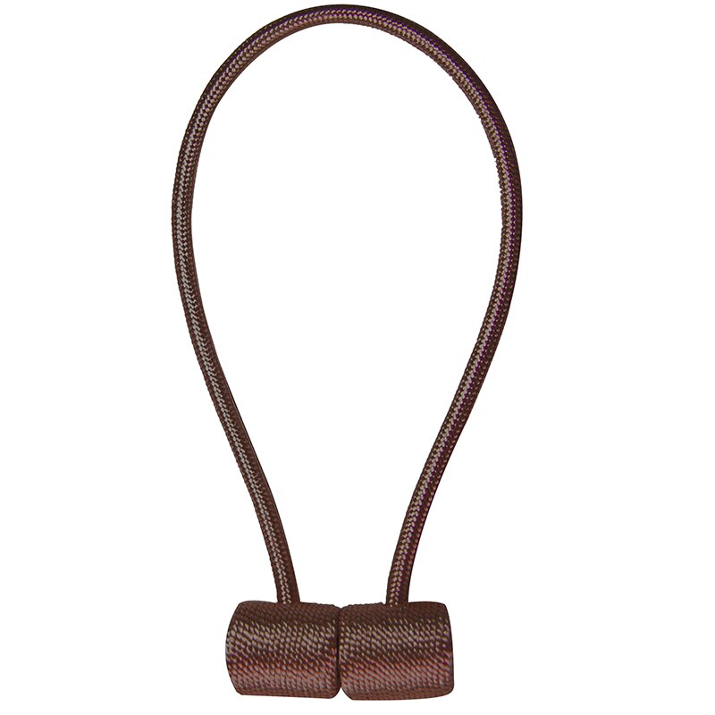 Support de rideau magnétique moderne à cordon tissé, 1 pièce, accessoire pour rideau décoratif pratique: brown