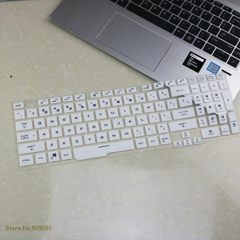 For ASUS TUF Gaming F15 FX506LH FX506LI FX506IV FX506 / Asus TUF F17 FX706LI FX706 FA706 Gaming Laptop Keyboard Cover Protector: White