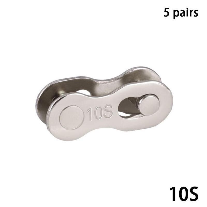 5 Pairs Bike Chain Quick Link Mountain Bicycle Bike Chain Missing Quick Connector Connecting Master Link For 8 9 10 11 Speed: 10 Speed