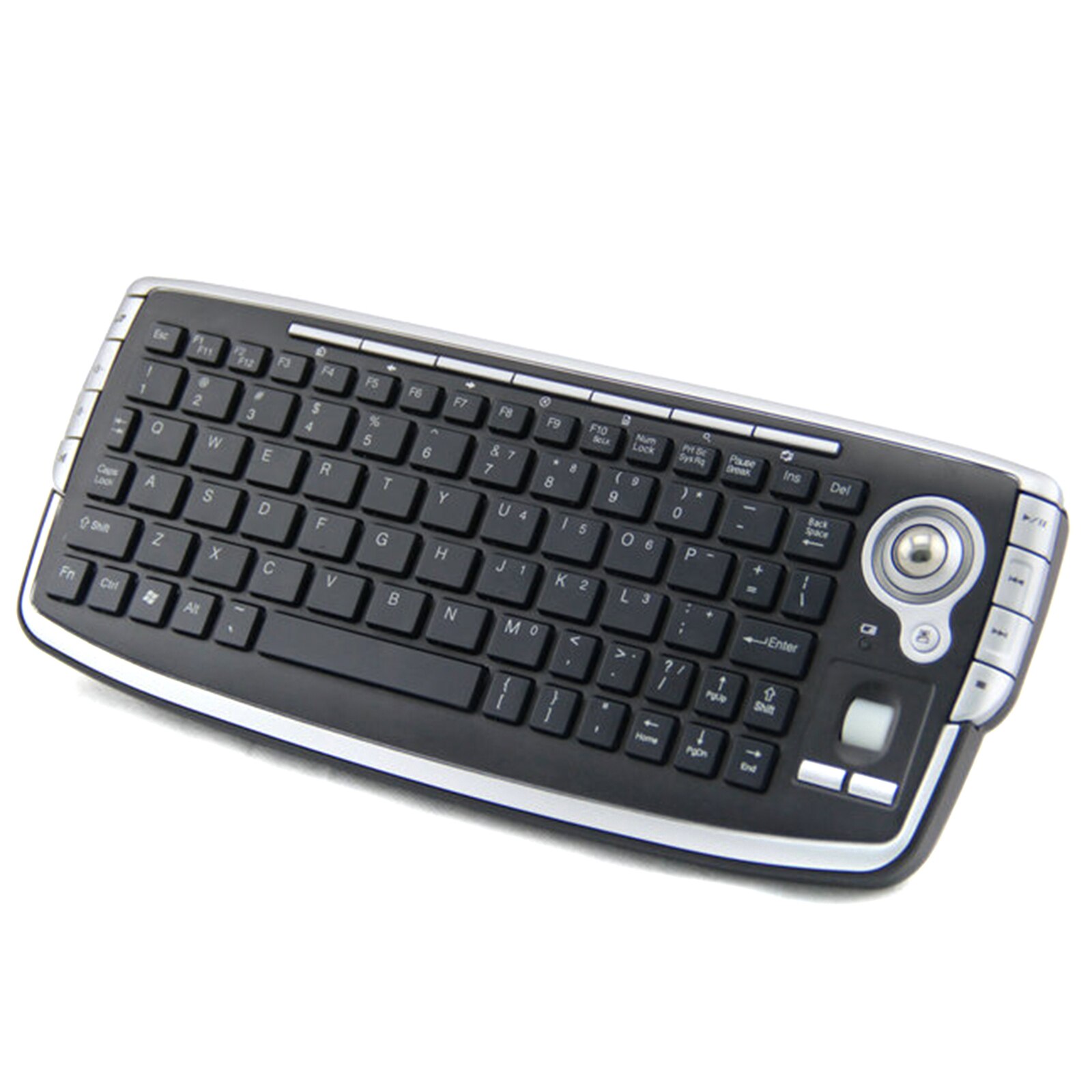 2.4Ghz Toetsenbord Met Trackball Optische Muis Draagbare Compact Wireless Keyboard 2.4Ghz Draadloze Technologie
