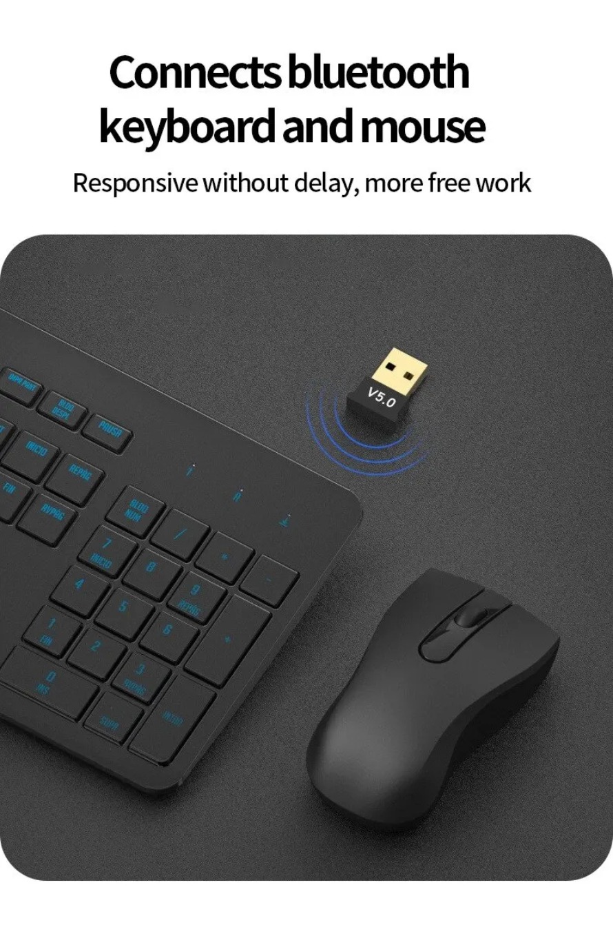 USB Bluetooth-adapter Draadloze Bluetooth-zenderontvanger 5.0 voor pc Laptop Draadloze luidspreker Audio-ontvanger USB-zender