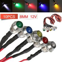 10pcs Set Car Indicator Lights Boat Dash Directional Panel Pilot Truck