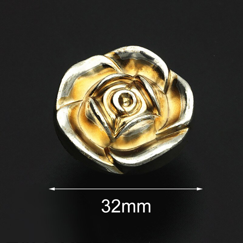 Vintage Roses Flower Shape Alloy Cabinets Knobs & Knobs Furniture Handles Door Knob Cabinet Drawer Pull Handle for Home Hardware