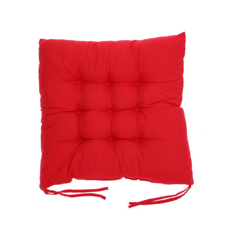 Zachte Comfortabele Katoenen Zitkussen Winter Office Bar Stoel Kussen Japan Stijl Mat Pad Home Decor Sierkussen Floor Kussens: Bright Red