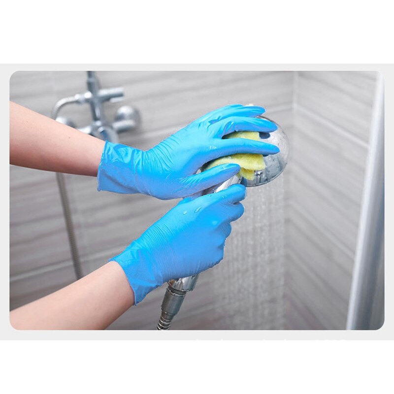 PVC Disposable Food Prep Gloves, Disposable Nitrile Work Gloves for Cooking, Food Handling, Press Sn