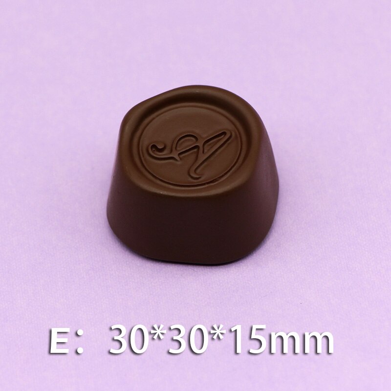 Pâte magnétique pour réfrigérateur, Simulation de chocolat, jouet, décoration 3D pour réfrigérateur, accessoires de décoration pour la maison, DIY: E