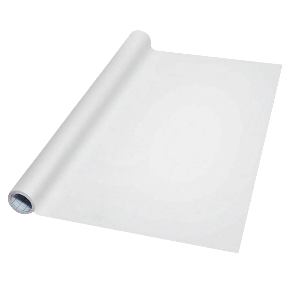 Pizarra multifuncional de PVC reutilizable, tablero enrollable en blanco y negro, autoadhesivo extraíble, para dibujo y pintura: Negro