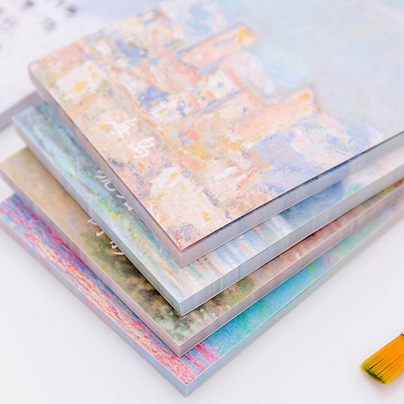 Kawaii Lange Memo Pad Sticky Notes Briefpapier Sticker Landschap Seaside Planner Kantoor School Plan Van