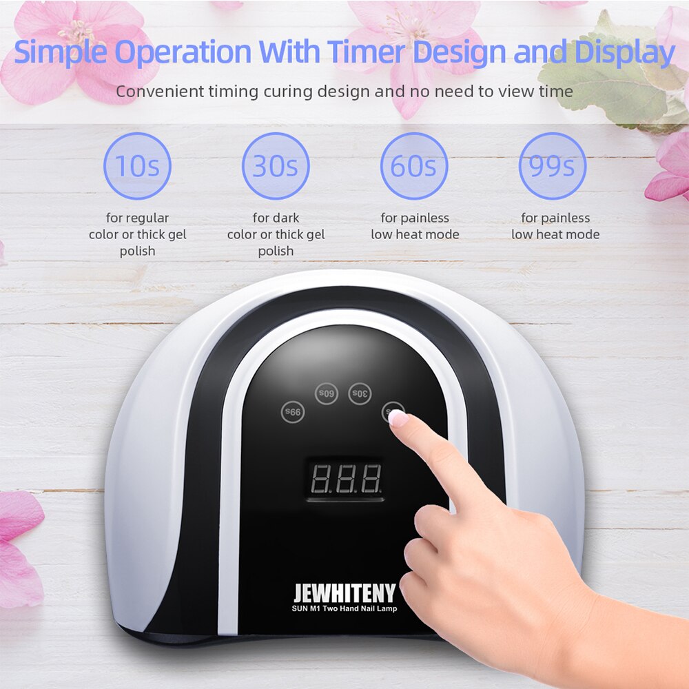 108W Nail Dryer UV LED Lamp For Gel Varnish Nails Gel Polishing 30S/60S/90S Timing Lamp Nail Dryer For Drying Nail Art Tool