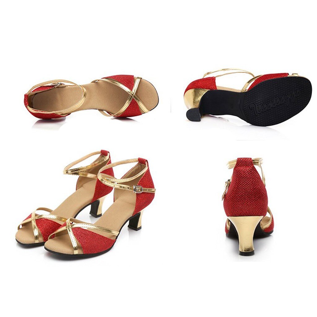 Mixed Colors Dance Shoes Woman Classics Rumba Waltz Prom Ballroom Latin Salsa Square Dance Shoes Обувь Женская Zapatos De Mujer