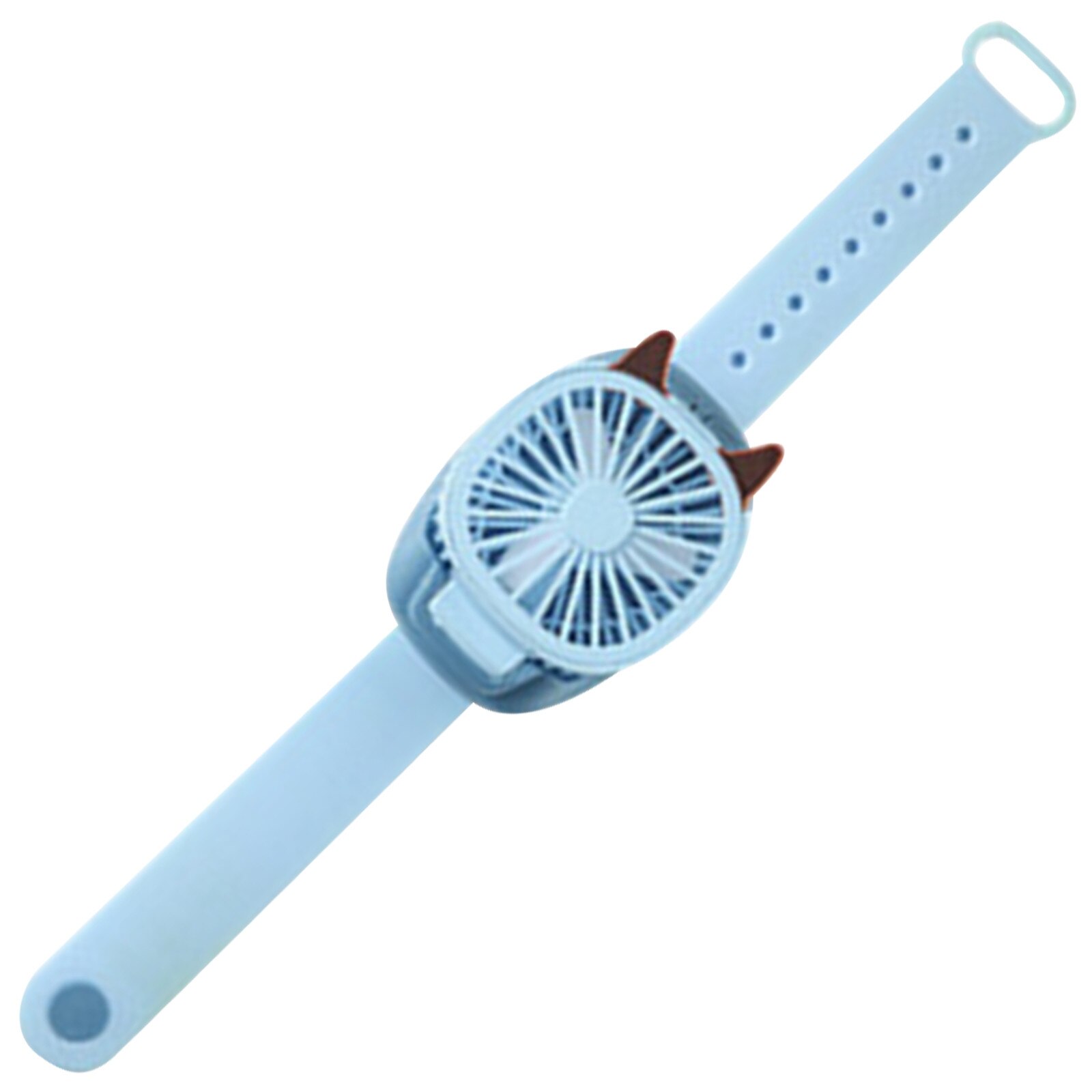 freundlicher Erwachsenen Ich bin Freien Uhr Fan Kreative Uhr Fan USB Mini Ladung Faul Stumm Tragbare Handgelenk Fan Kawaii Geburtstag Präsentieren Spielzeug: Blau