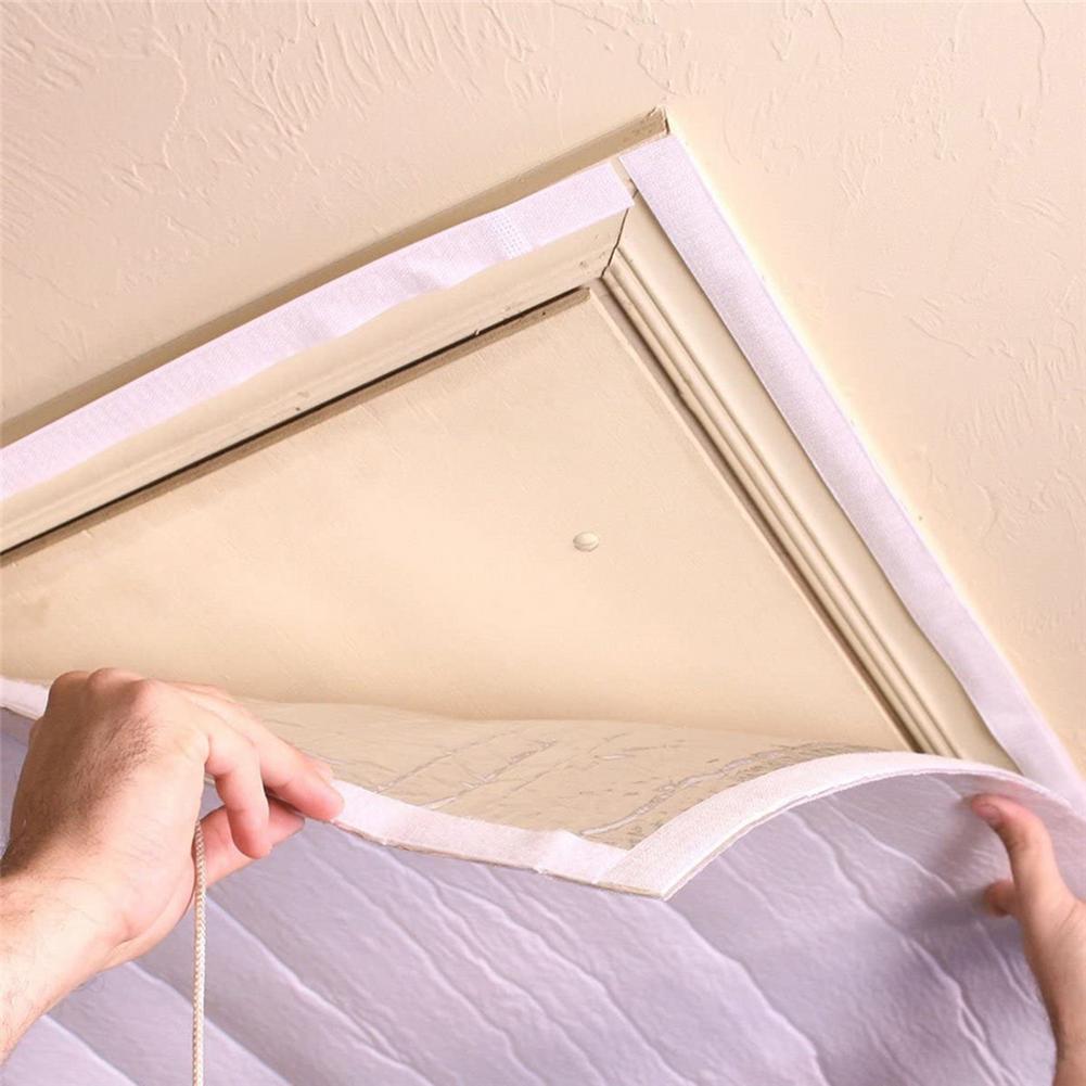 Attic Fan Cover Aluminum Film Shutter Seal Cover Attic Vent Insulation Sealer
