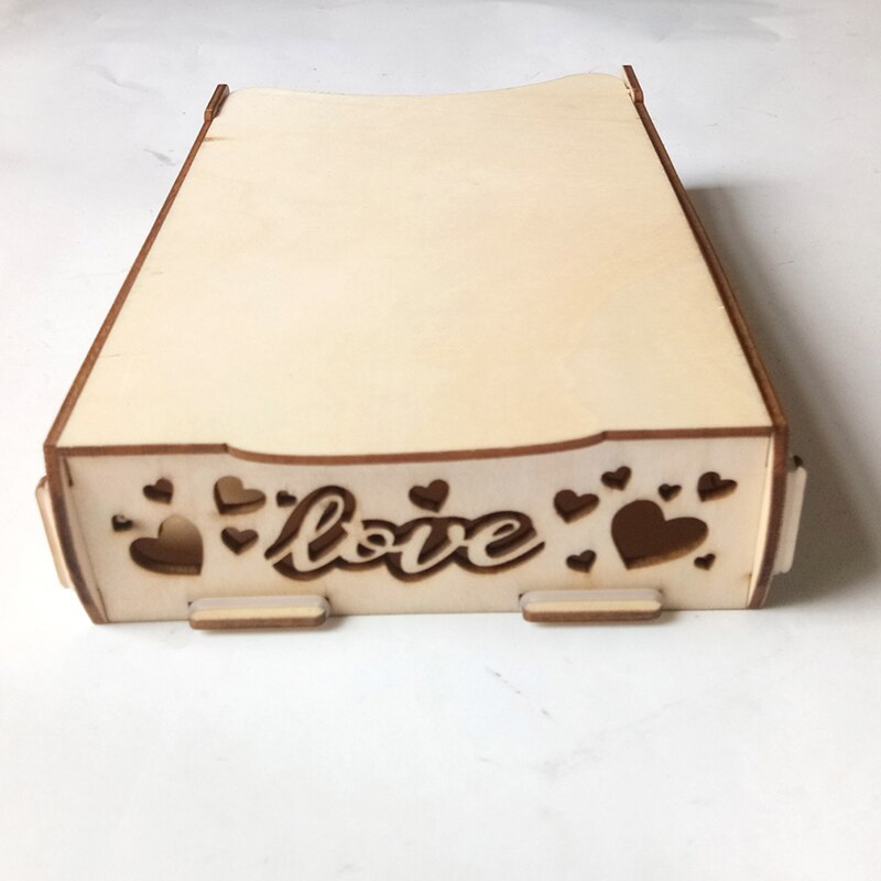 Wedding Signature Box Romantic Country Letter Box Guest Book Decoration Wooden Box Wedding Supplies Business Card Case