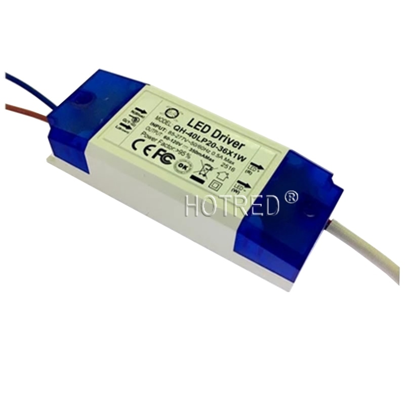 1 pcs AC 85-277 V 20 W 30 W 36 W LED Driver 20-36x1W 350mA DC60-120V High Power LED Powr Supply Voor Schijnwerper