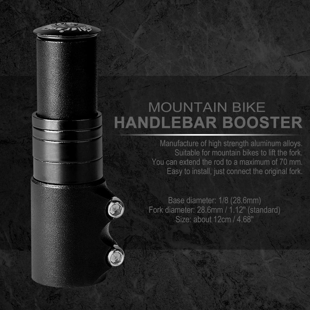 Adaptador de eje de horquilla de manillar de bicicleta de montaña, cabezales de extensión, tubo para un mayor Control, accesorios para ciclismo de montaña