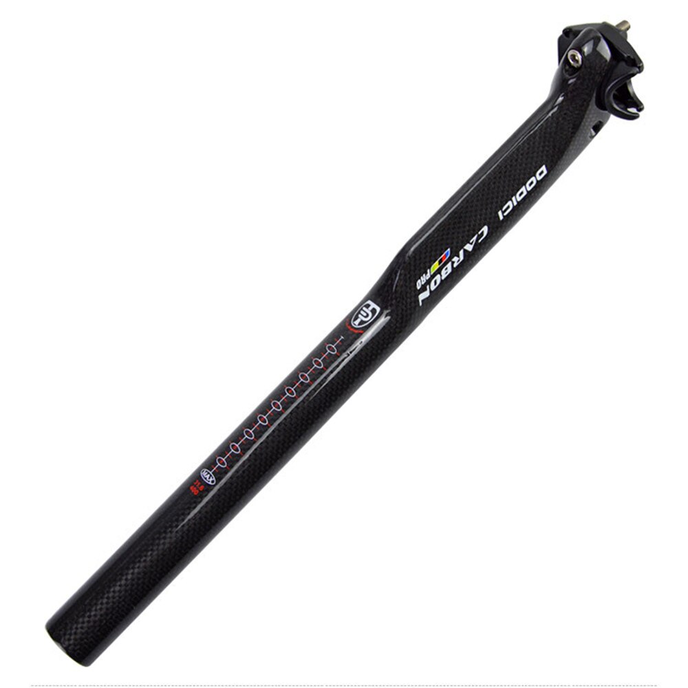 Aero fibre de carbone vélo tiges de selle 3k Golss route vélo siège tube 27.2/30.8/31.6*400mm vtt VTT pièces de cyclisme tube de selle