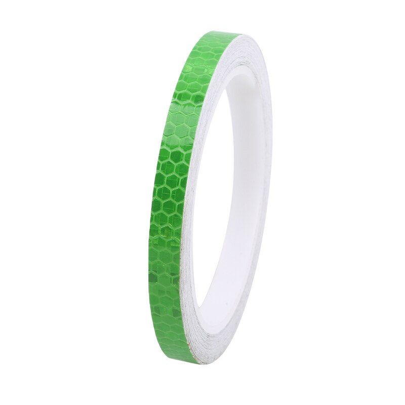 8mx1cm Bike Reflective Stickers Cycling Fluorescent Reflective Tape MTB Bicycle Adhesive Tape Safety Decor Sticker Accessories: green