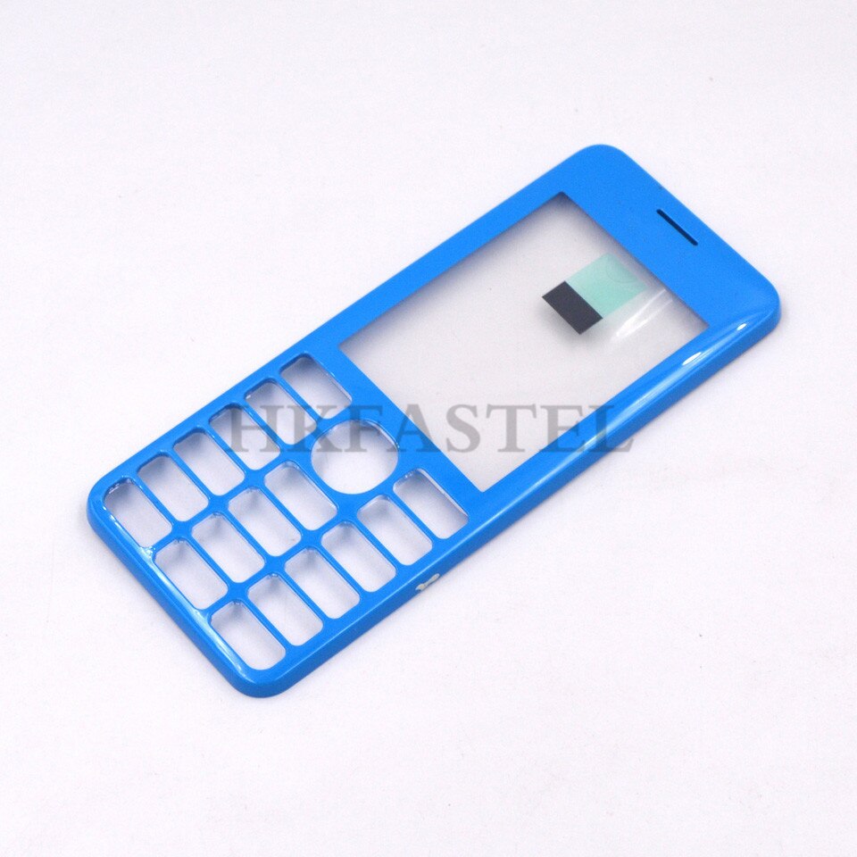 For Nokia 206 Mobile phone Front face Housing with Tool For 206 Dual Sim RM-872 Back battery door cover: Blue Color Tool
