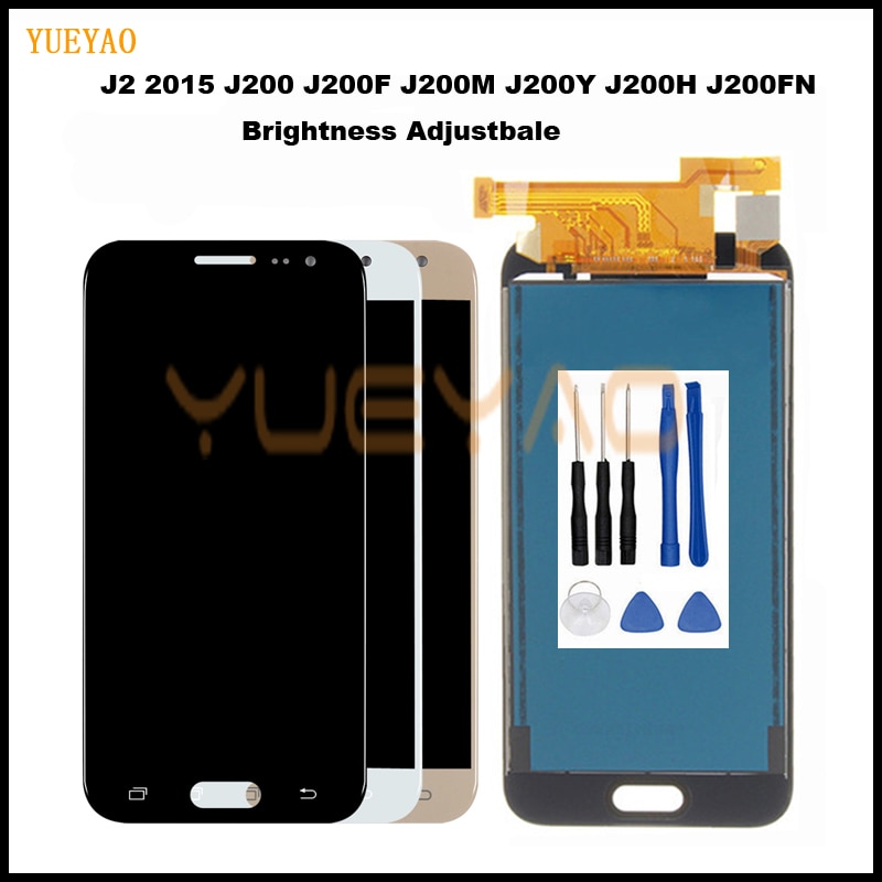 Voor Samsung Galaxy J2 J200 J200F J200M J200H J200Y Lcd Touch Screen Digitizer Vergadering Met Helderheid