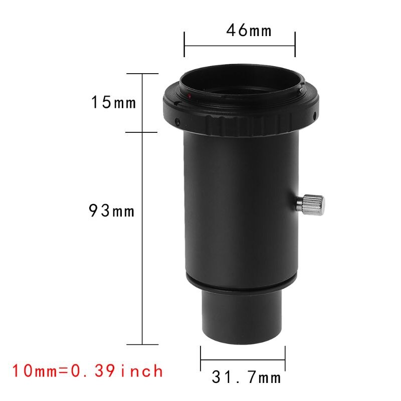 Tube d'extension pour télescope adaptateur T2 en aluminium 1.25 pouces adaptateur pour télescope filetage t-ring pour Sony/Minolta α caméra