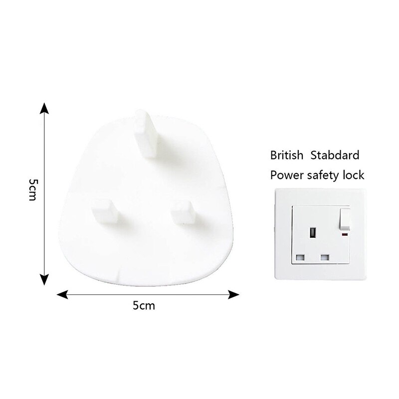 12/24/48pcs Plug Socket Covers Babies Kids Safety Protector for UK 3 Pin Sockets
