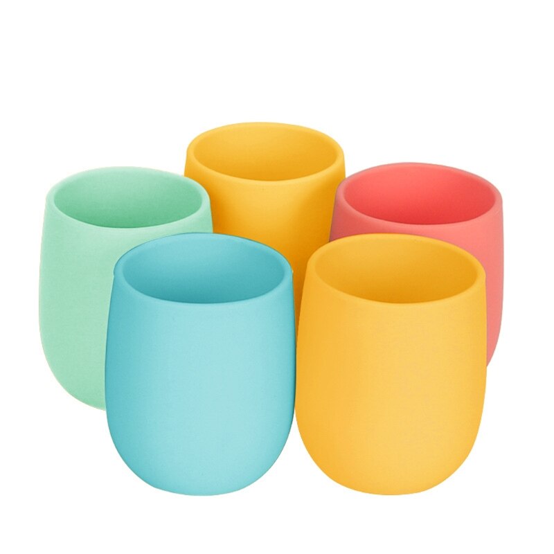 Tasse à boire en Silicone pour bébé et enfant en bas âge, vaisselle sans BPA, J60B