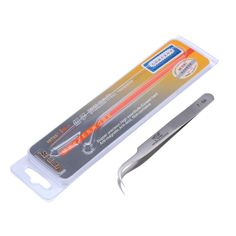 Hohe Präzision SA Serie VETUS Pinzette Pinzas Edelstahl Antimagnetisch Anti Säure Pinzette SS-SA 00-SA 5B-SA 7-SA