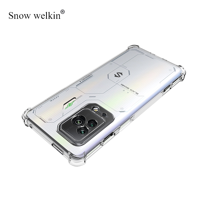 Étui de Protection tampon de Airbags pour Xiaomi Black Shark BlackShark 5 Pro 3 3S 2 4 4S Pro Helo 1 RS, coque arrière antichoc en TPU souple