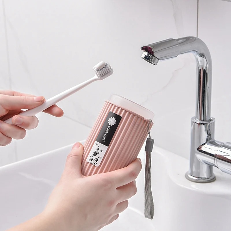 Portátil pasta de dentes proteger titular caso viagem acampamento caixa armazenamento organizador viagem produtos higiene pessoal armazenamento copo novo creat