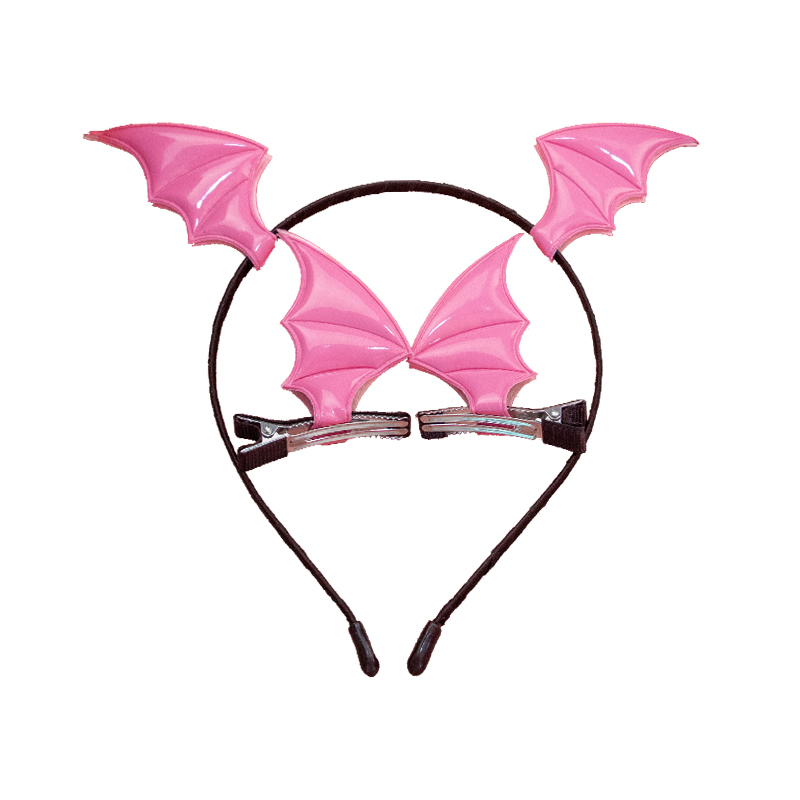4 Uds. Diadema de Halloween, tocados para , pinzas para el pelo de Halloween, accesorios para diademas para disfraz de Cosplay: Rosa
