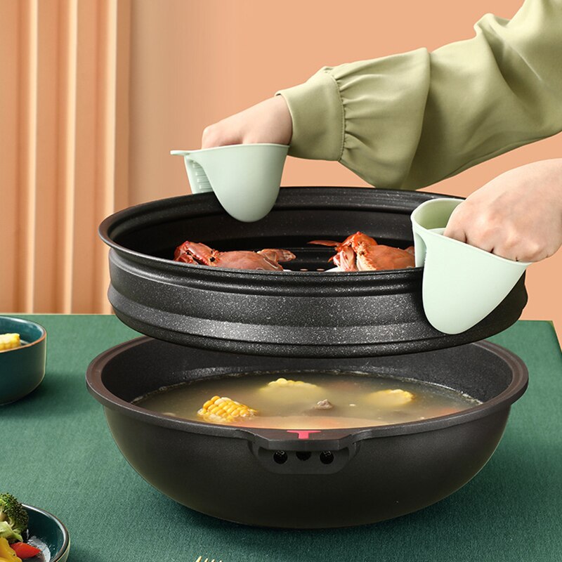 Hoge Capaciteit Potten Inductie Kookplaat Wok Thuis Keuken Multifunctionele Kookgerei Steak Koekenpan Non-stick Algemene Chinese Pan met Deksel