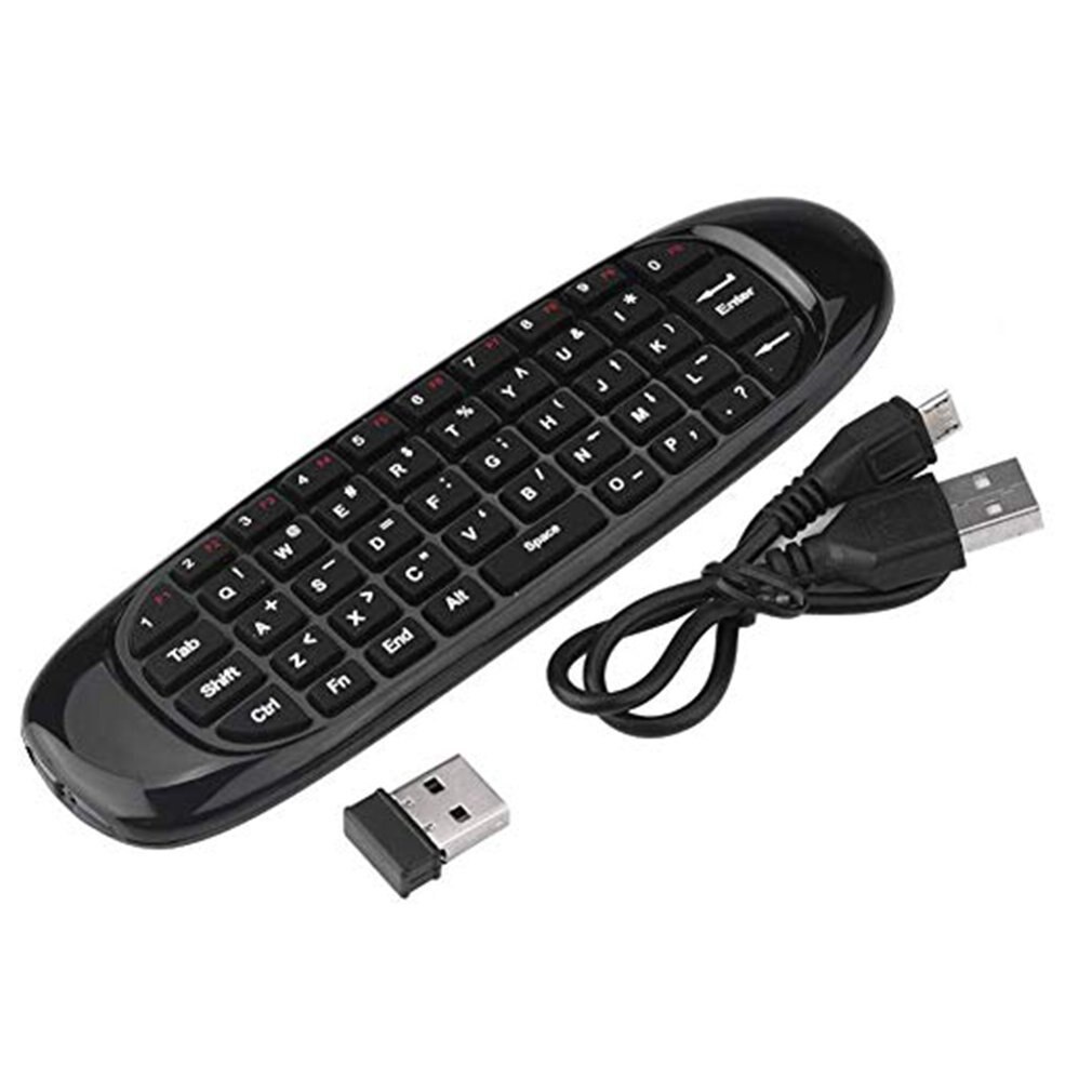 C120 Multi-idioma versión inalámbrico Air Mouse Mini teclado ratón somatosensorial giroscopio de doble cara de Control remoto: Default Title