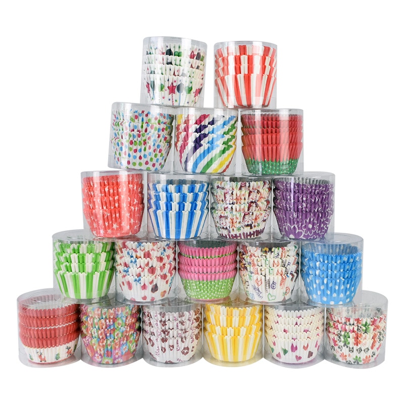Doublures de Cupcake, tasse de cuisson, bricolage, plateau en papier à muffins, plateaux à pâtisserie, fournitures de cuisine, moule à gâteau, outils de décoration, 100 pièces